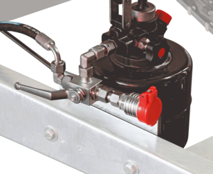 Hydraulikanschluss für Schlepper